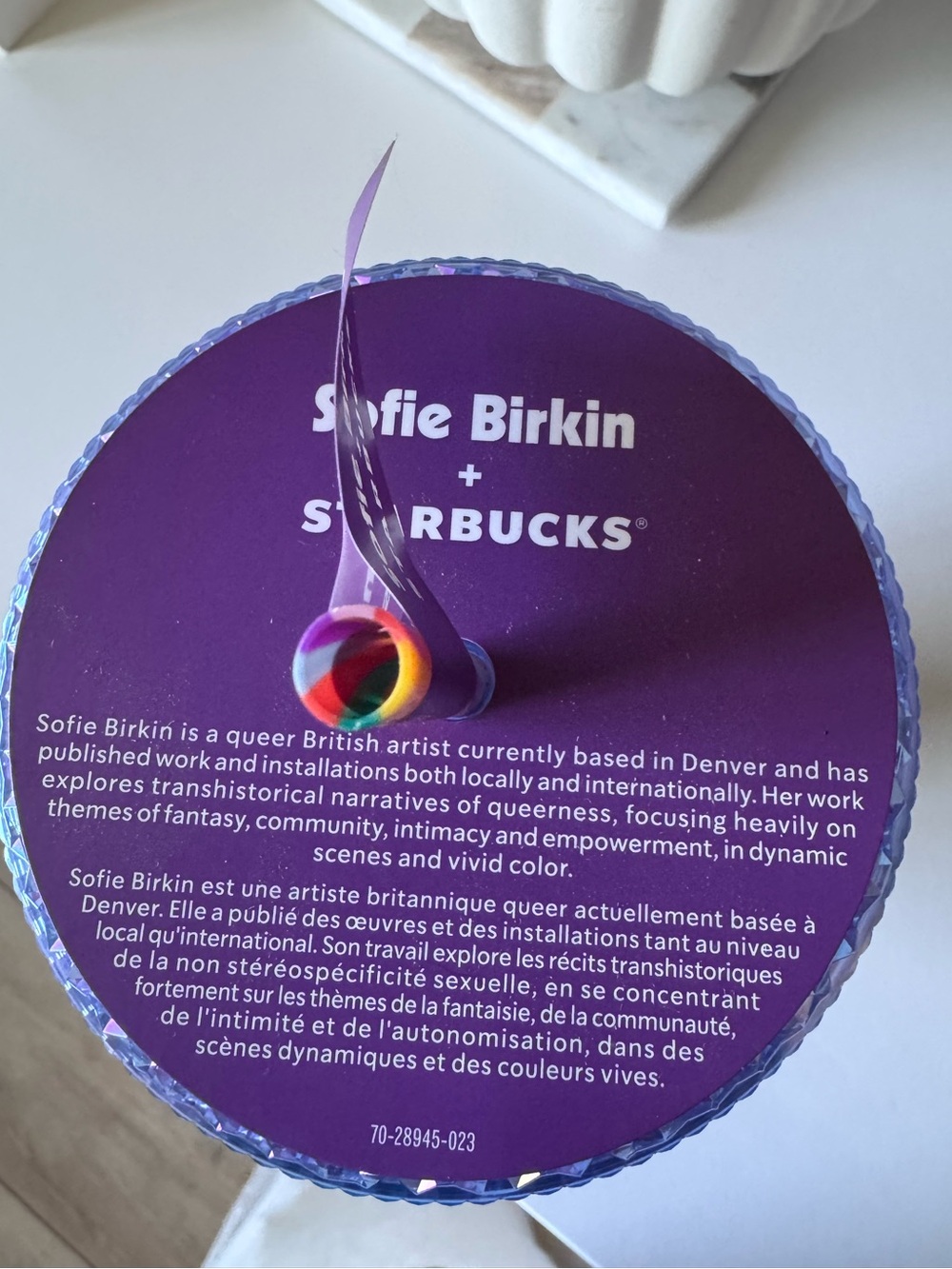Starbucks Sofie Birkin Rainbow Pride Studded Tumbler - Picture 3 of 3